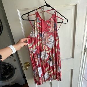 Roxy Hawaiian print mini dress